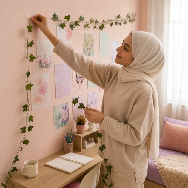 ديكور اوراق الأشجار